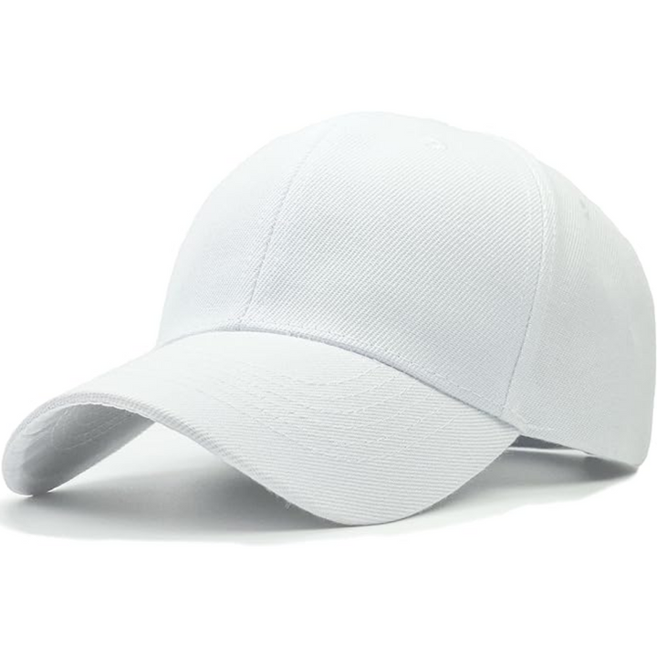 Structured unisex baseball cap, adjustable for a perfect fit, great for casual & outdoor wear.