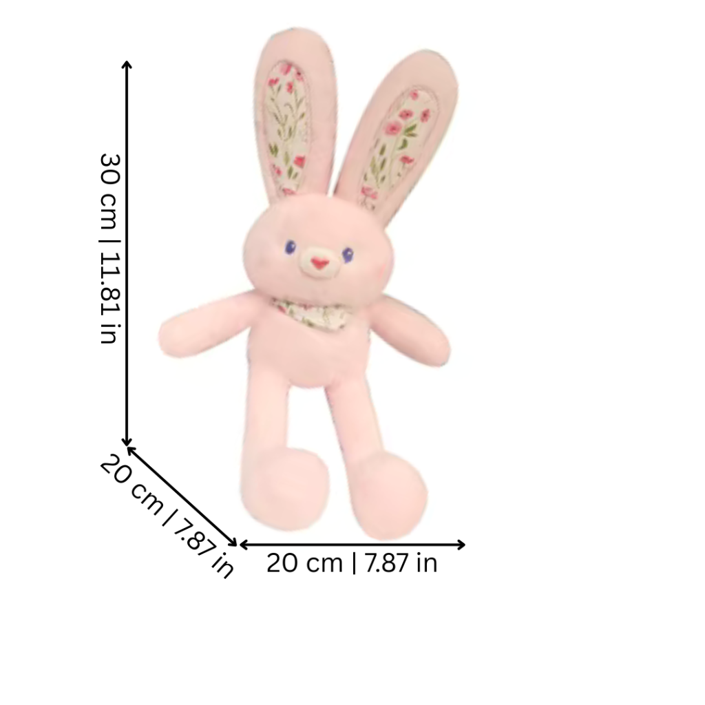 Soft brown stuffed bunny plush, a lovable child's companion for endless cuddles and fun play.