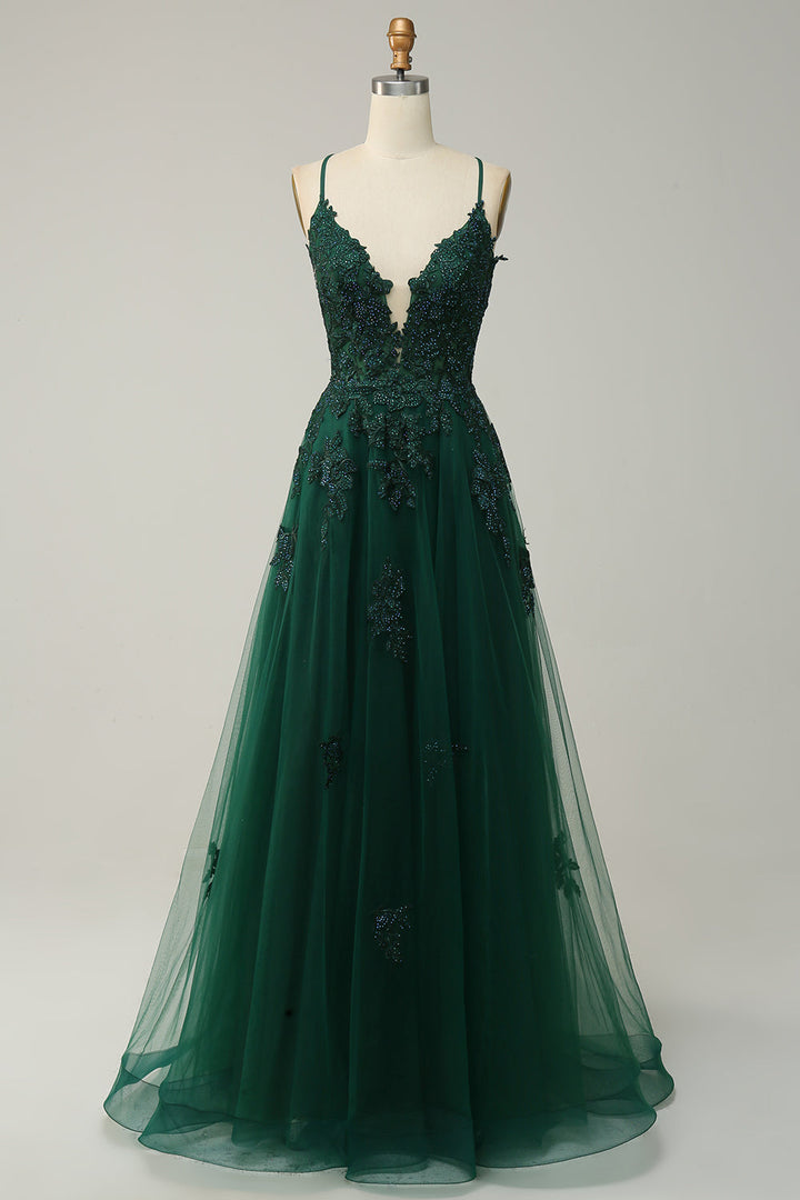 Women's elegant A-line prom dress, a stunning choice for special occasion wear.