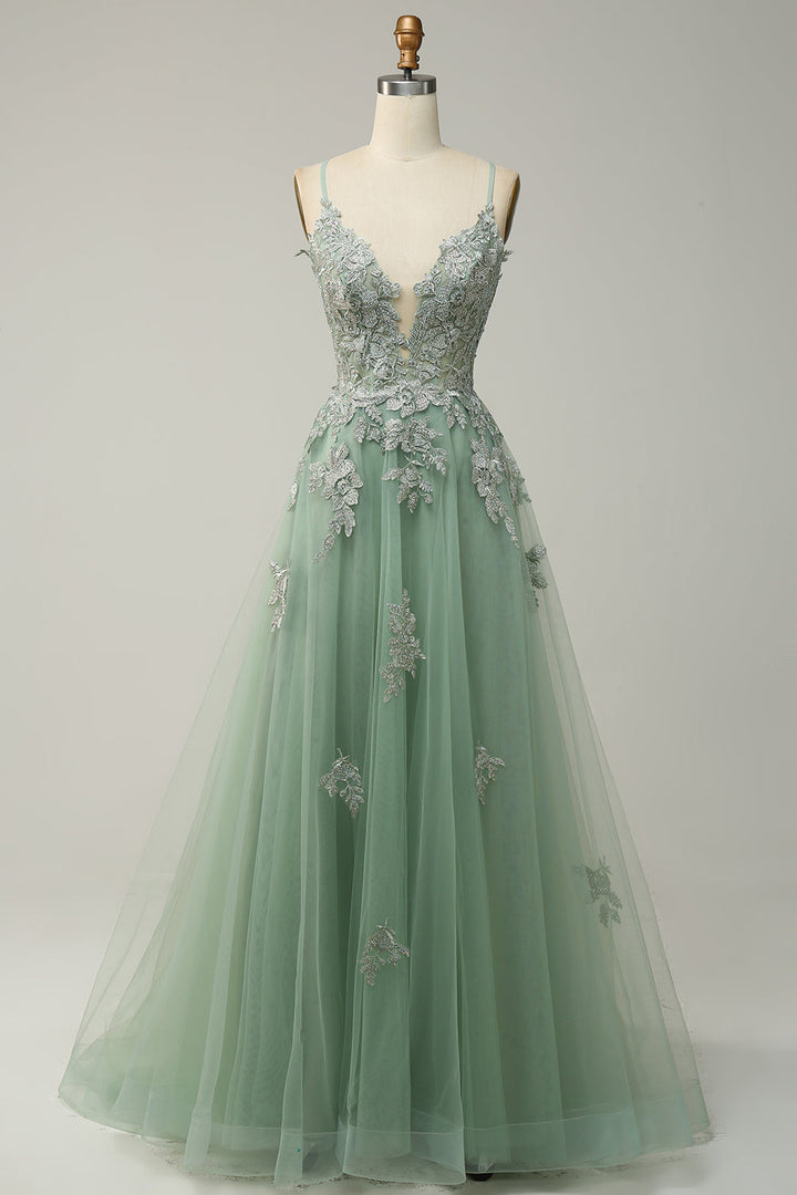 Elegant women's A-line formal gown, ideal for wedding guests & evening events.