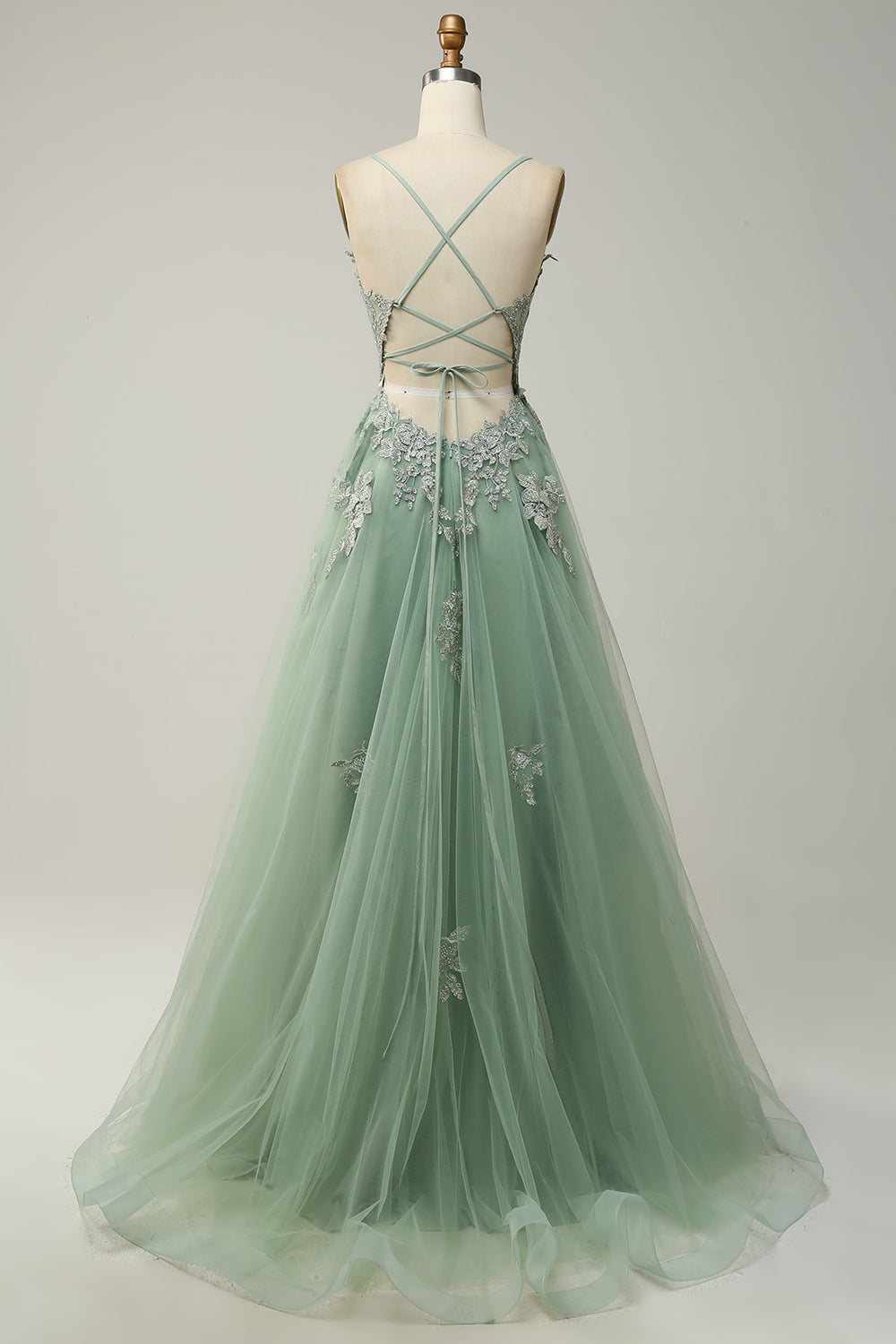 Emilia A-line special occasion dress, a long elegant gown for formal parties.