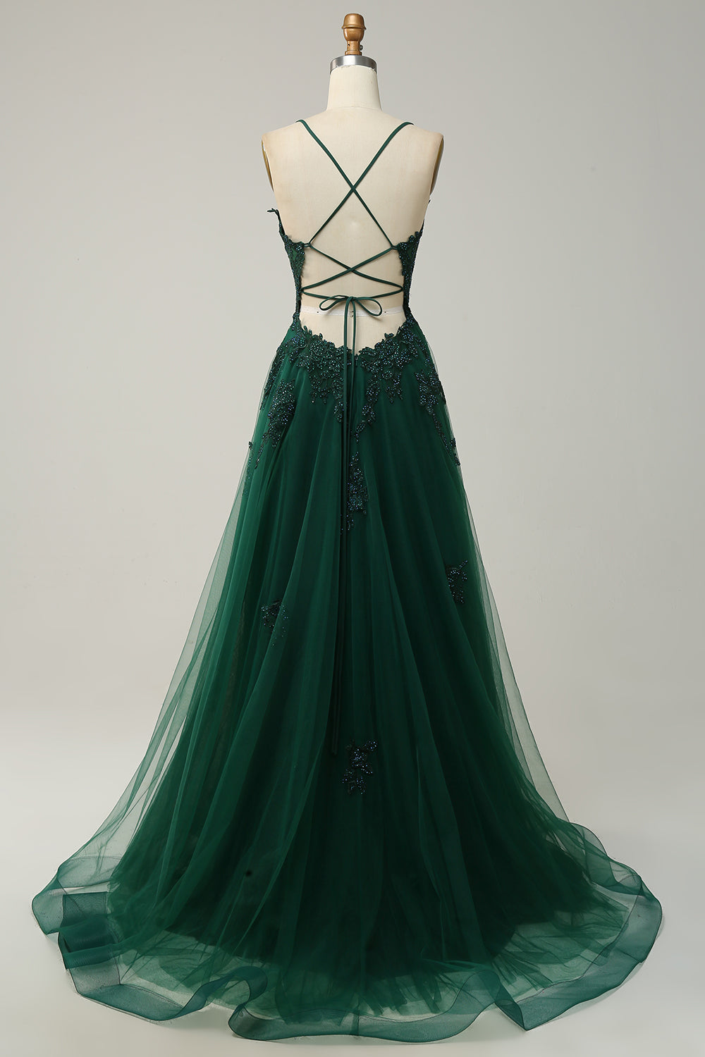 Sophisticated A-line evening gown for women, perfect for formal parties & events.