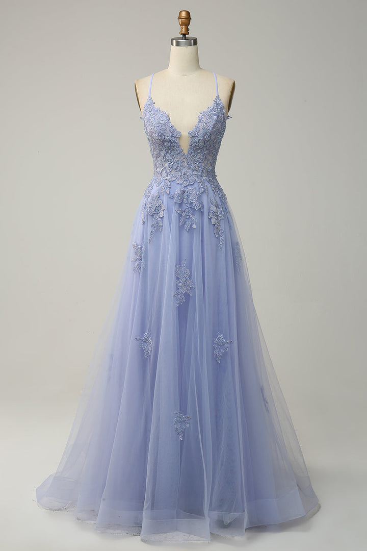 Women's elegant A-line formal gown, a perfect choice for sophisticated evening events.