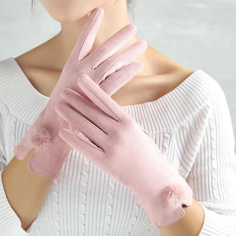 Elegant women's cold weather gloves. Stylish, warm & comfortable autumn/winter essential fashion accessory.