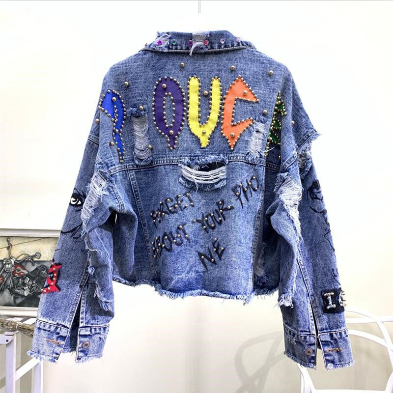 Comfortable & stylish women's casual jacket. Chic denim outerwear, perfect for everyday ladies fashion & versatile layering.