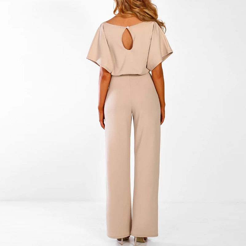 Chic wide leg jumpsuit for women, versatile spring & summer fashion.