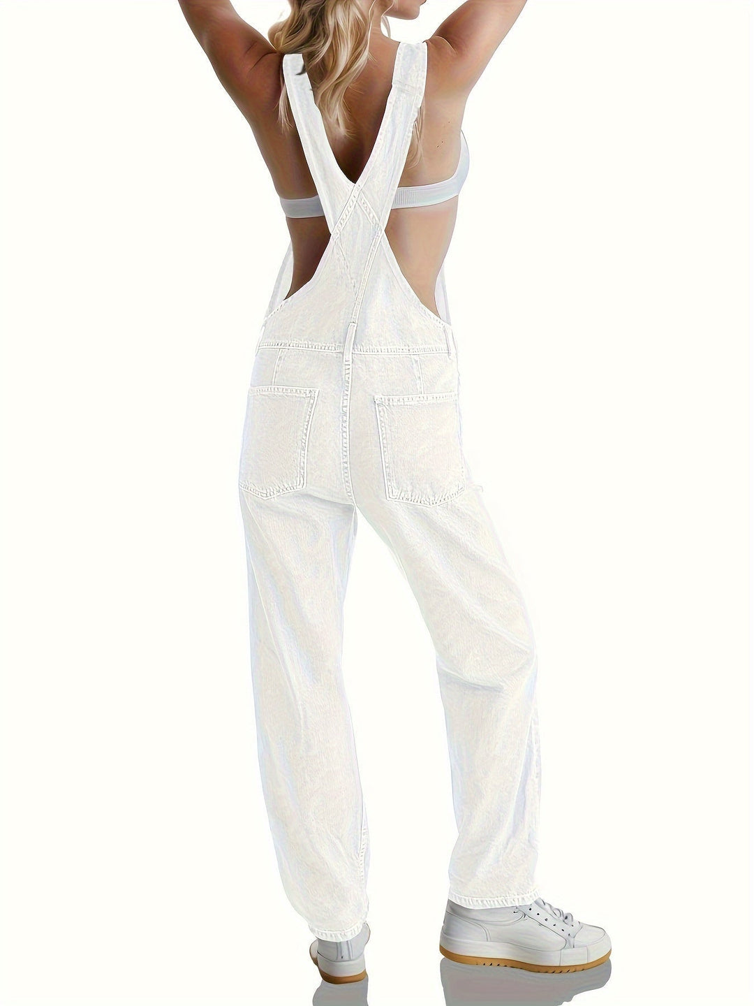 Everyday versatile women's denim jumpsuit, perfect for casual wear and relaxed fashion.