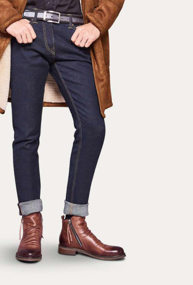 Durable Men's Side Zip Ankle Boots, designed for comfort and timeless dress casual footwear fashion.