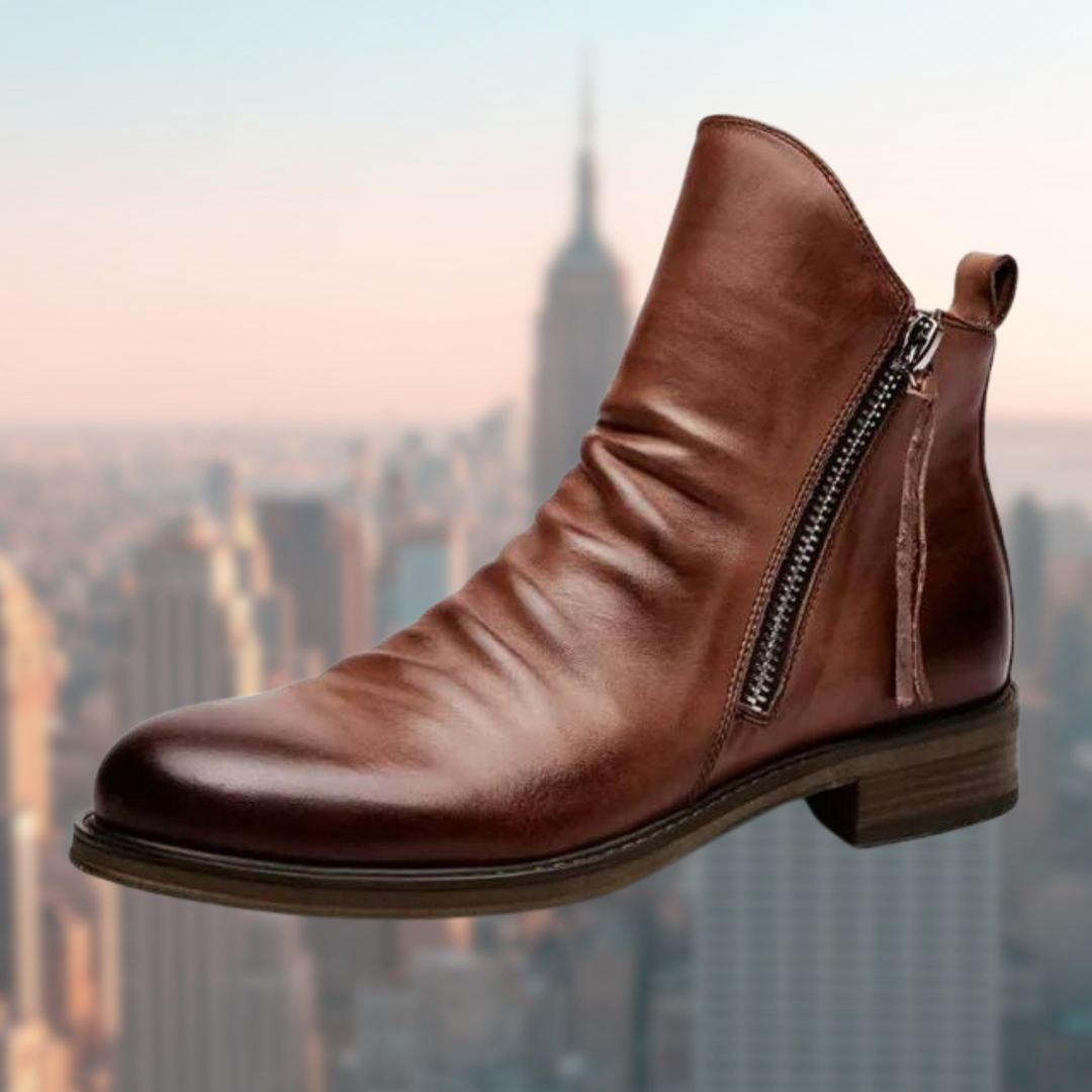 Stylish Men's Formal & Casual Side Zip Ankle Boots, perfect for smart fashion footwear.