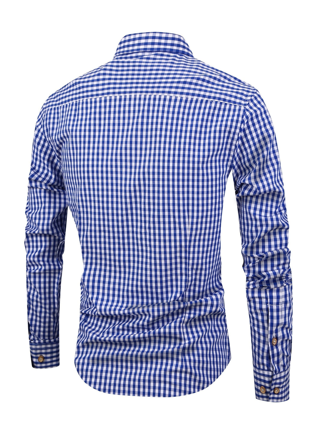 Jasper men's long sleeve button-down check shirt, comfortable everyday wear, versatile men's fashion apparel.