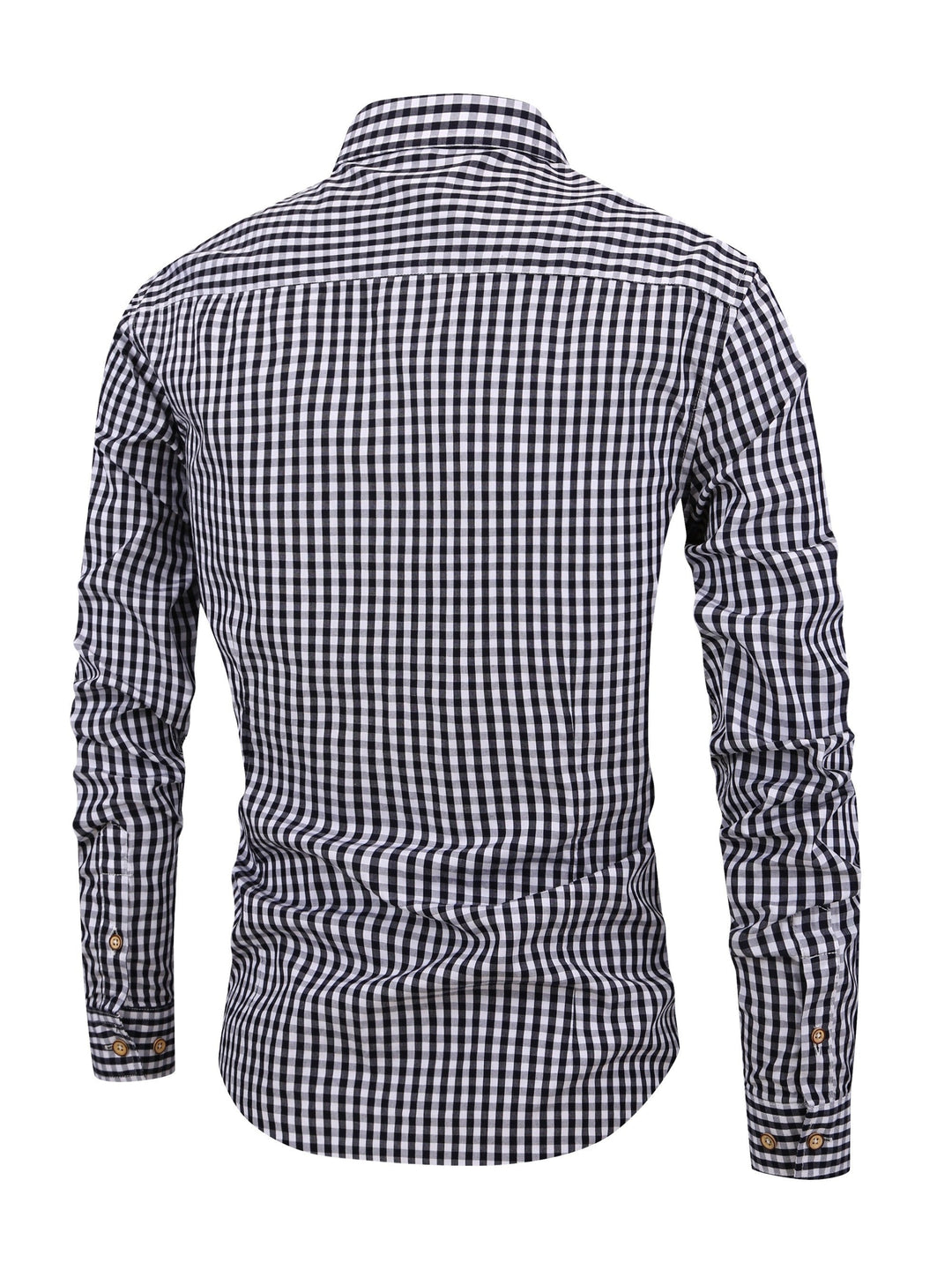 Jasper men's stylish check shirt, long sleeve, modern men's fashion top, comfortable smart casual wear.