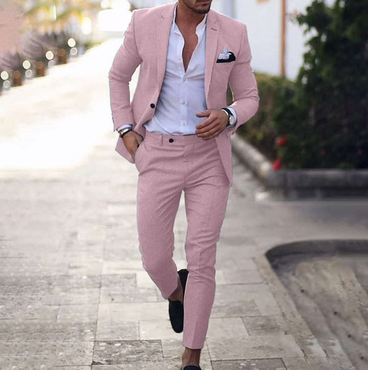Contemporary Men's Fashion Suit (Lucas) for a sophisticated business casual style, perfect for versatile office attire.