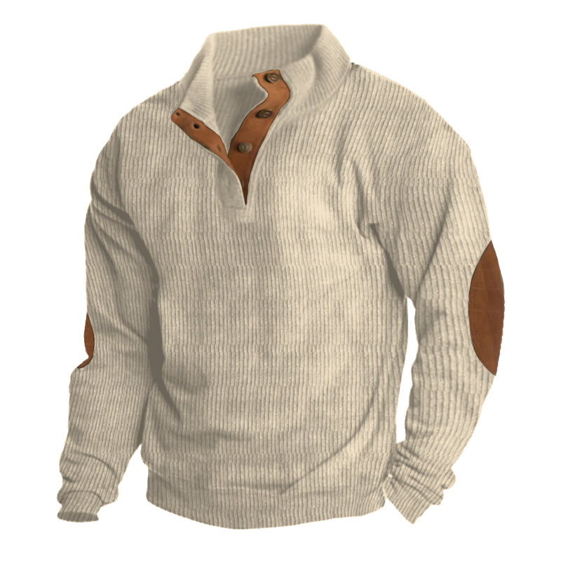 Warm men's Asher sweater. Perfect for outdoor adventures, hiking, camping, and stylish, casual layering.