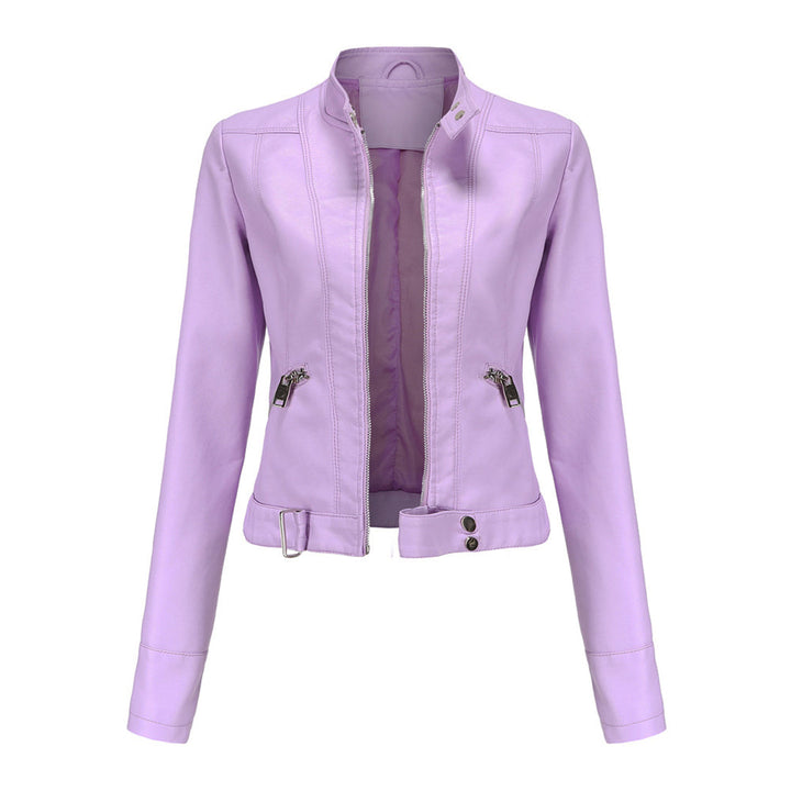 Black Marlene leather jacket for women. Classic, chic, and perfect for fall fashion outfits.