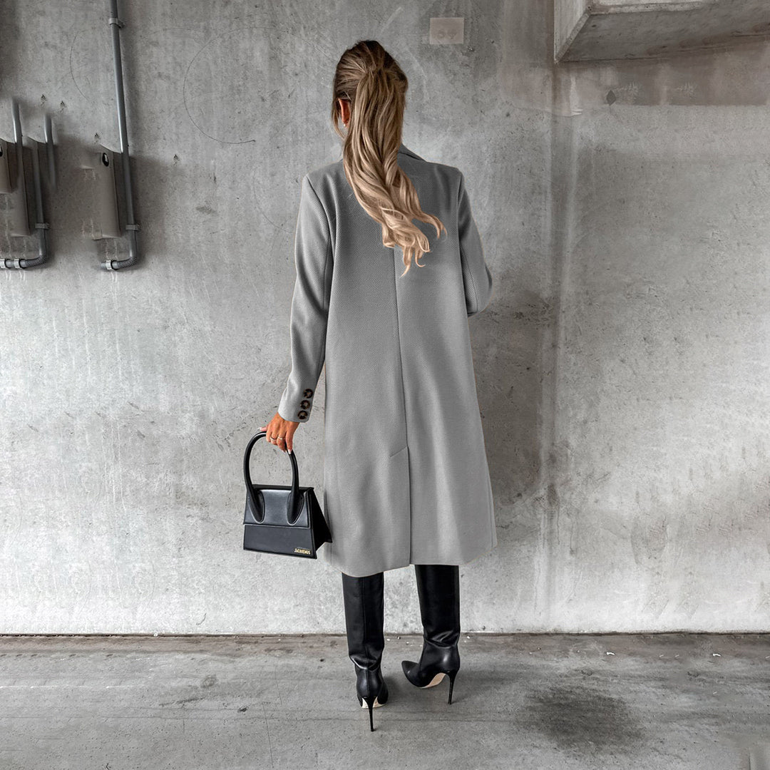 Elegant Elara Women's Winter Coat. High-quality warm outerwear for sophisticated cold weather style.