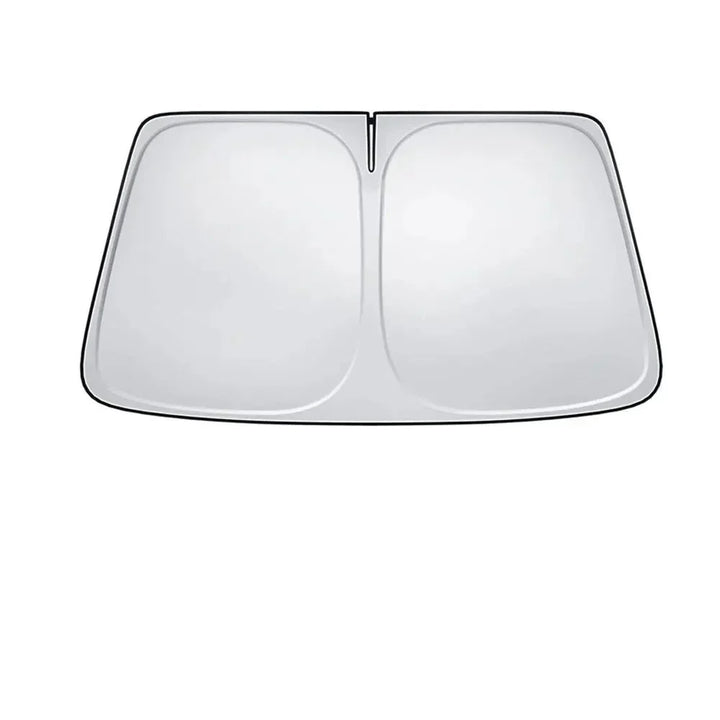 Universal car windshield sunshade offering UV protection & heat reduction for your vehicle interior.