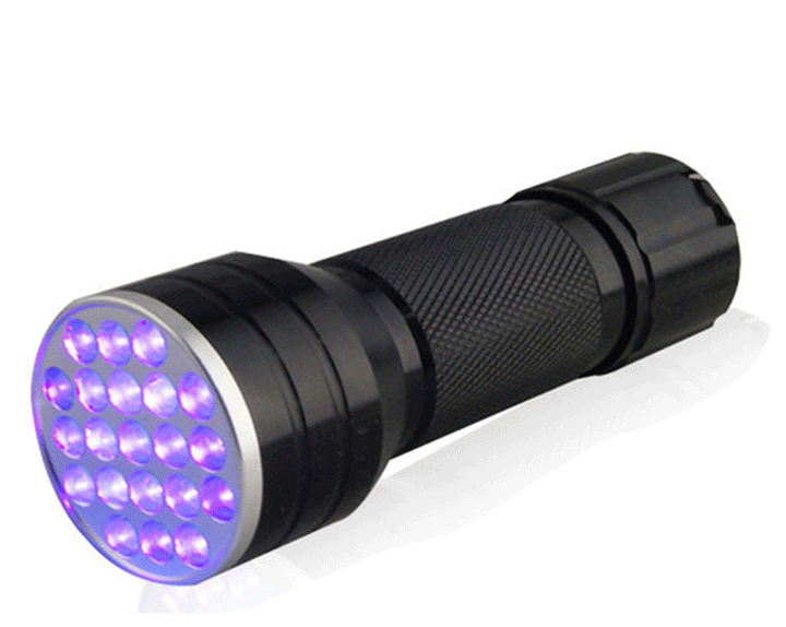 Multi-purpose UV light: currency checker, invisible ink detector, and pet stain illuminator.