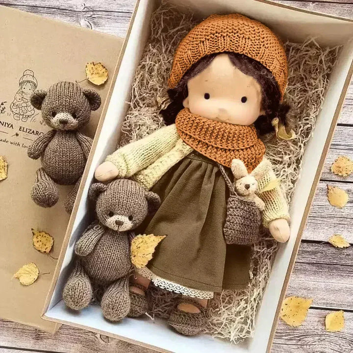 Realistic cuddly doll for children's imaginative play, soft and comforting toddler toy, perfect kids gift.