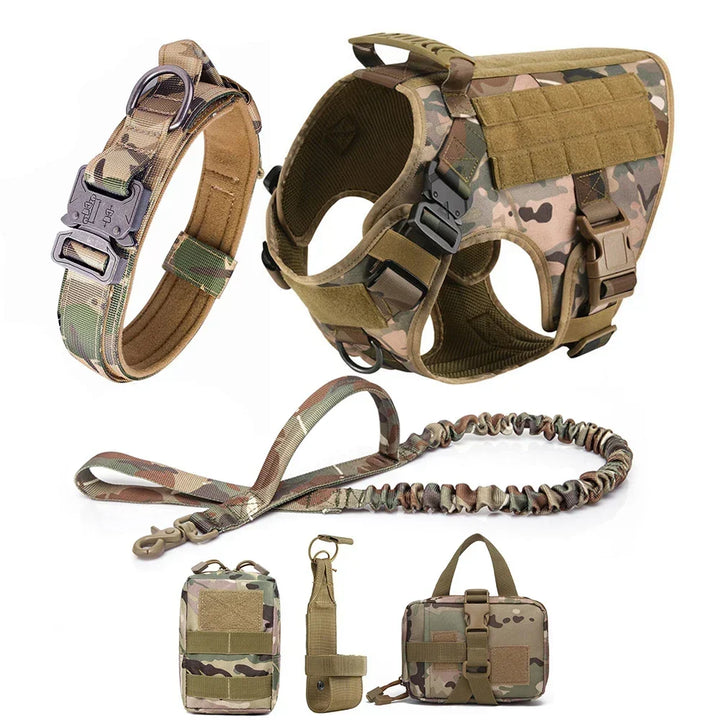 Unisex heavy-duty service dog harness, no-pull feature for effective control during training and walks.