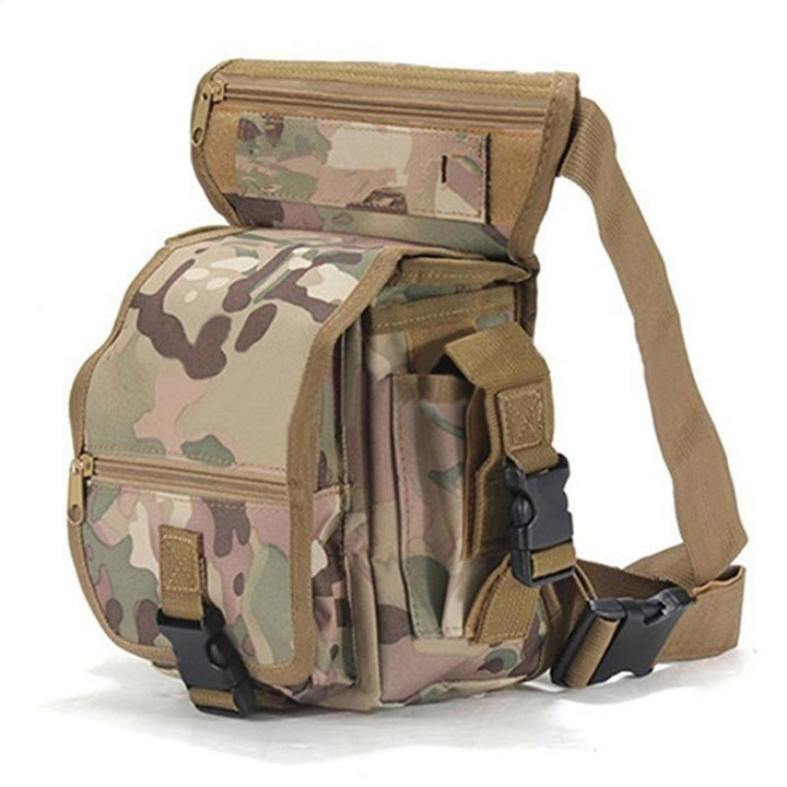 Men's durable tactical drop leg bag, water-resistant, perfect for outdoor adventure & travel.