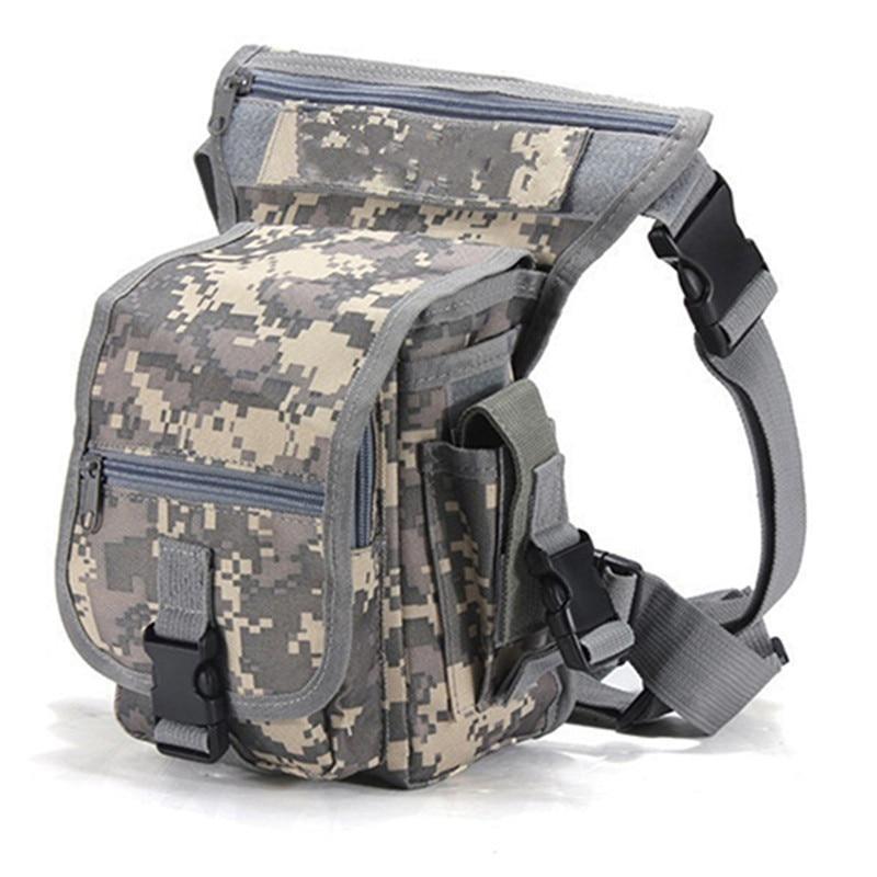 Men's durable tactical drop leg bag, water-resistant, ideal for travel, hiking, & outdoor gear.