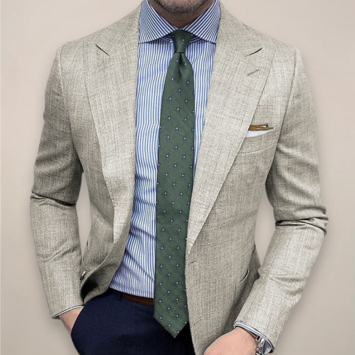 Men's stylish textured sport coat, perfect for smart casual & business casual outfits. A versatile tailored blazer.