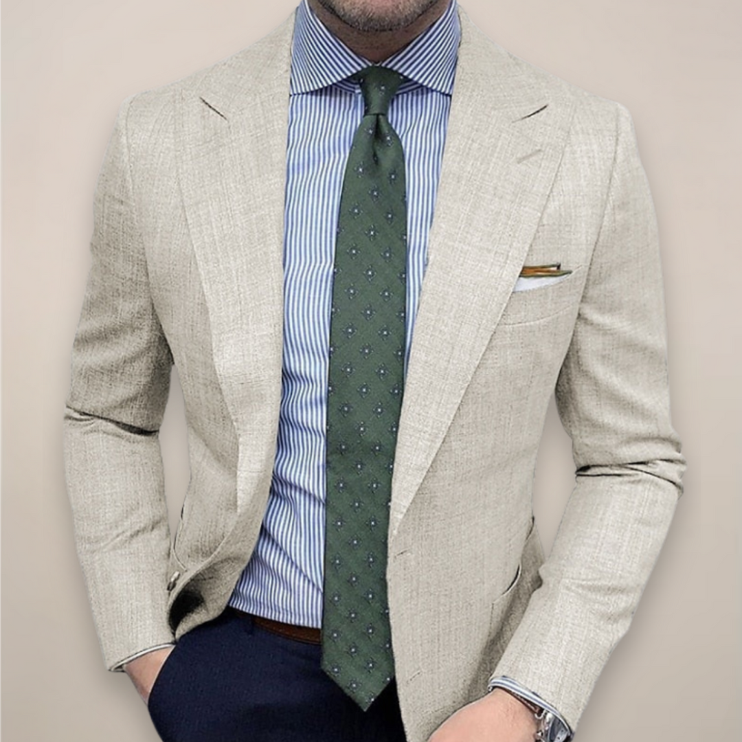 Elegant men's textured sport coat, a tailored blazer offering a sophisticated look for smart casual occasions.