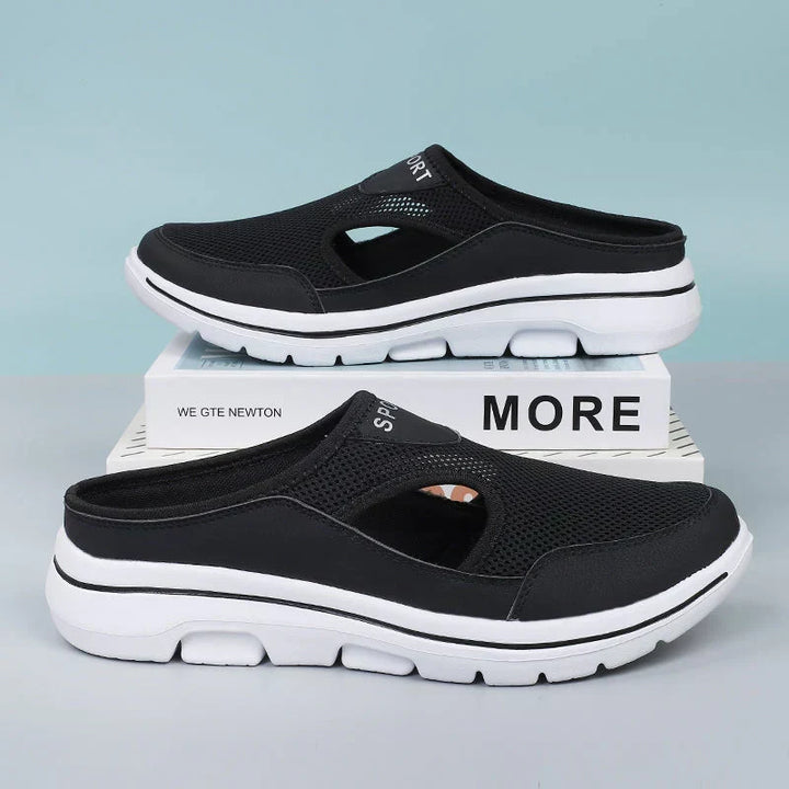 Men's chic orthopedic slip-on shoes for all-day comfort. Breathable design with arch support.