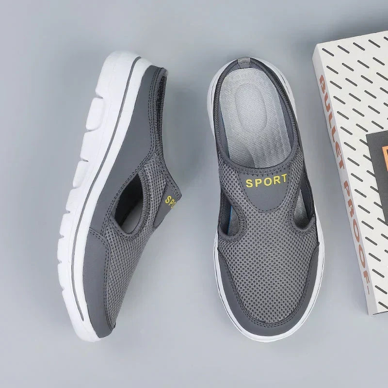 Men's breathable orthopedic comfort shoes. Ergonomic slip-on design for daily walking.