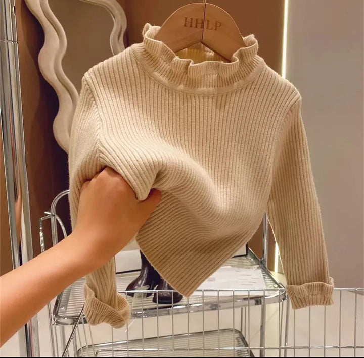 Soft cotton long sleeve sweater for toddlers. Cozy unisex kids' clothing for comfort & warmth.
