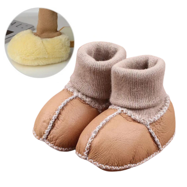 Toddler & Infant Non-Slip Soft Sole Slippers, perfect cozy baby footwear for little feet.