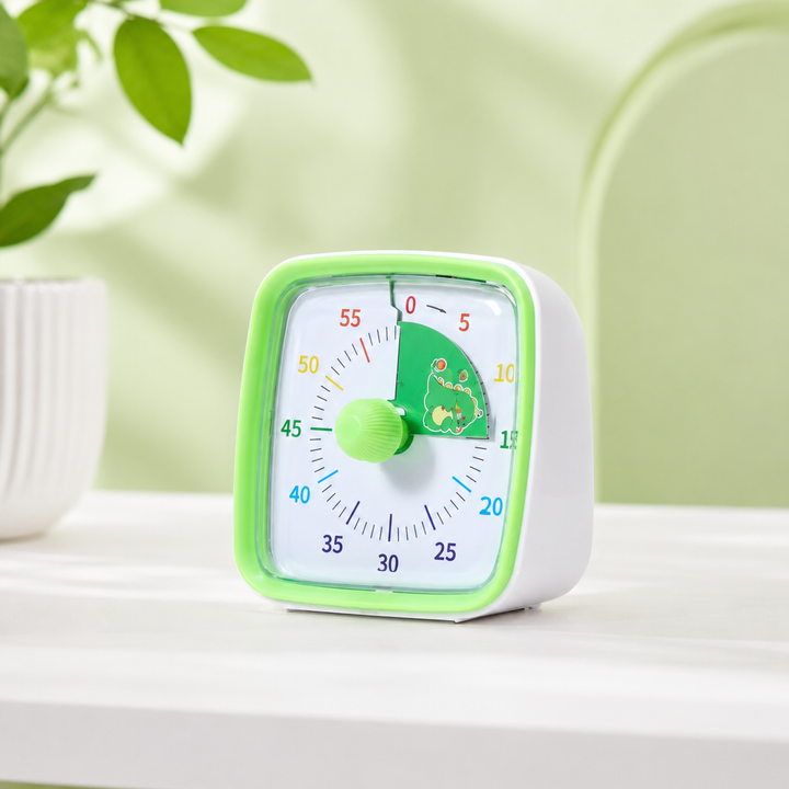 Kids learning visual timer, educational tool for children's time management, countdown & activity focus.
