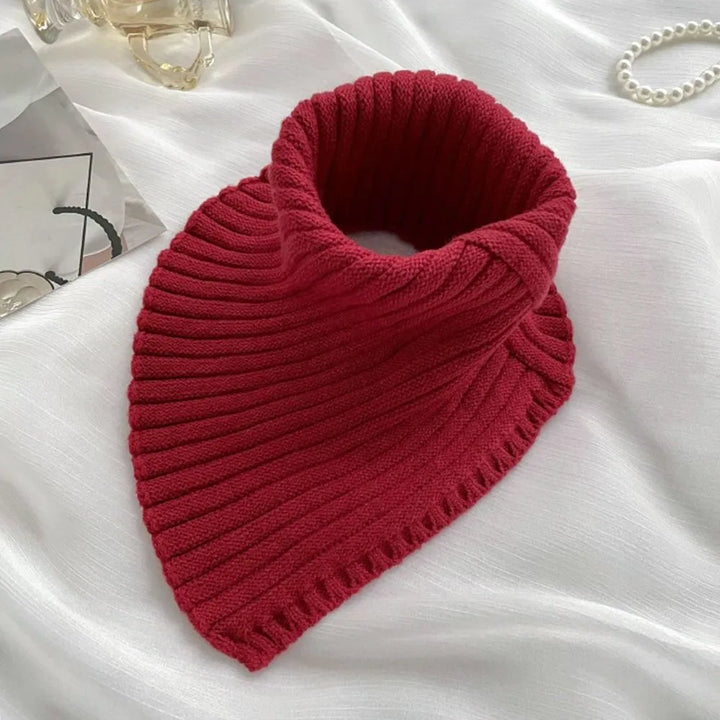 Stay warm and stylish with this women's knit cowl scarf, essential winter neckwear.