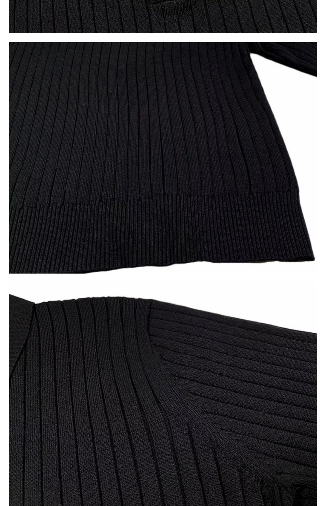 Men's classic long-sleeve polo sweater, a soft knit perfect for autumn layering and everyday wear.