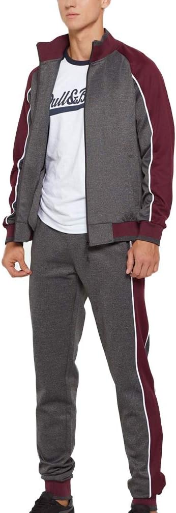 Stylish men's athletic wear set, slim-fit design for optimal movement.