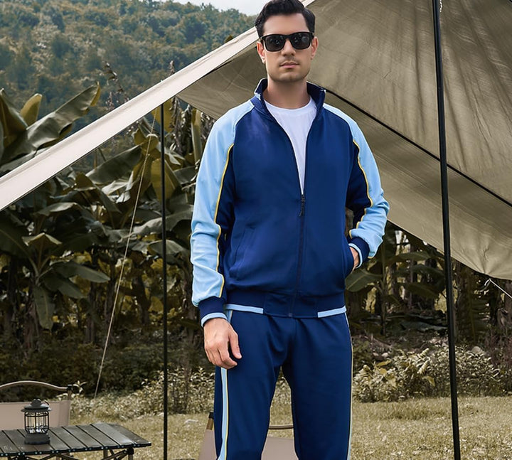 Men's all-season slim-fit tracksuit, perfect for active lifestyles.