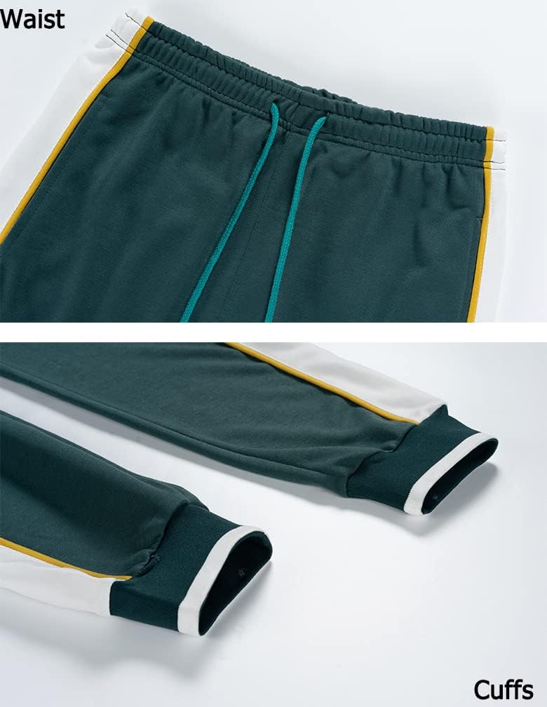 Modern men's activewear tracksuit, slim-fit design for gym or leisure.