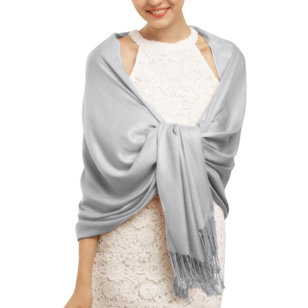 Ultra-soft pashmina shawl, elegant women's fashion accessory, versatile for warmth & style.
