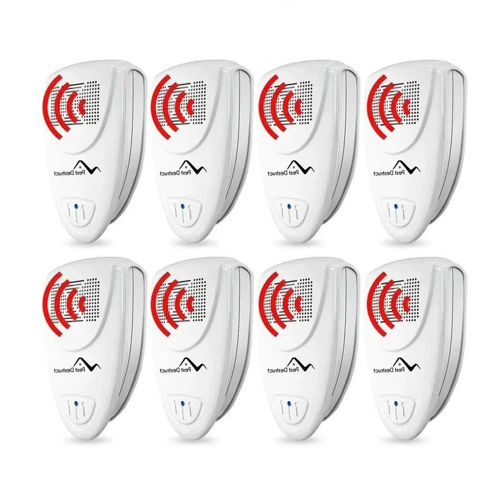 Home ultrasonic bed bug repellent device for fast and safe pest control. Electronic insect repeller.