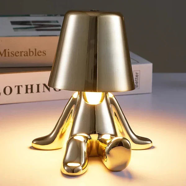 Sleek cordless LED lamp, dimmable and rechargeable, ideal for modern home accents.