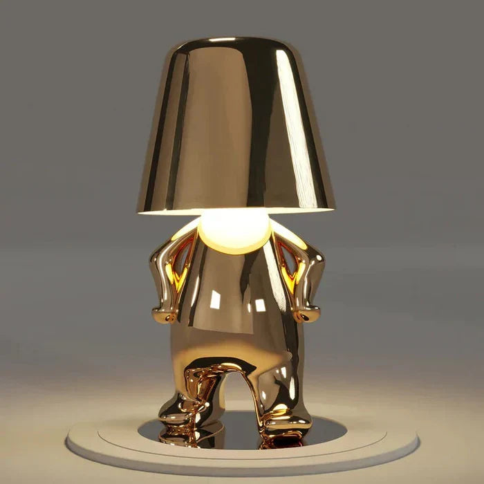 Cordless dimmable LED lamp, rechargeable and modern, brightens any room.