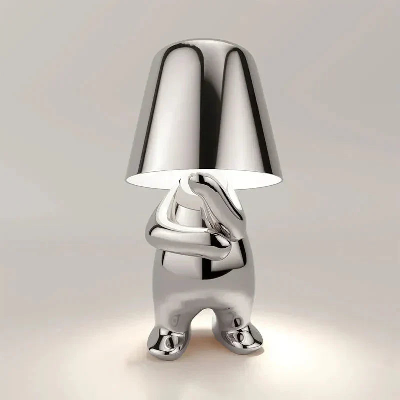 Rechargeable LED ambient light, modern table lamp with dimmable settings.