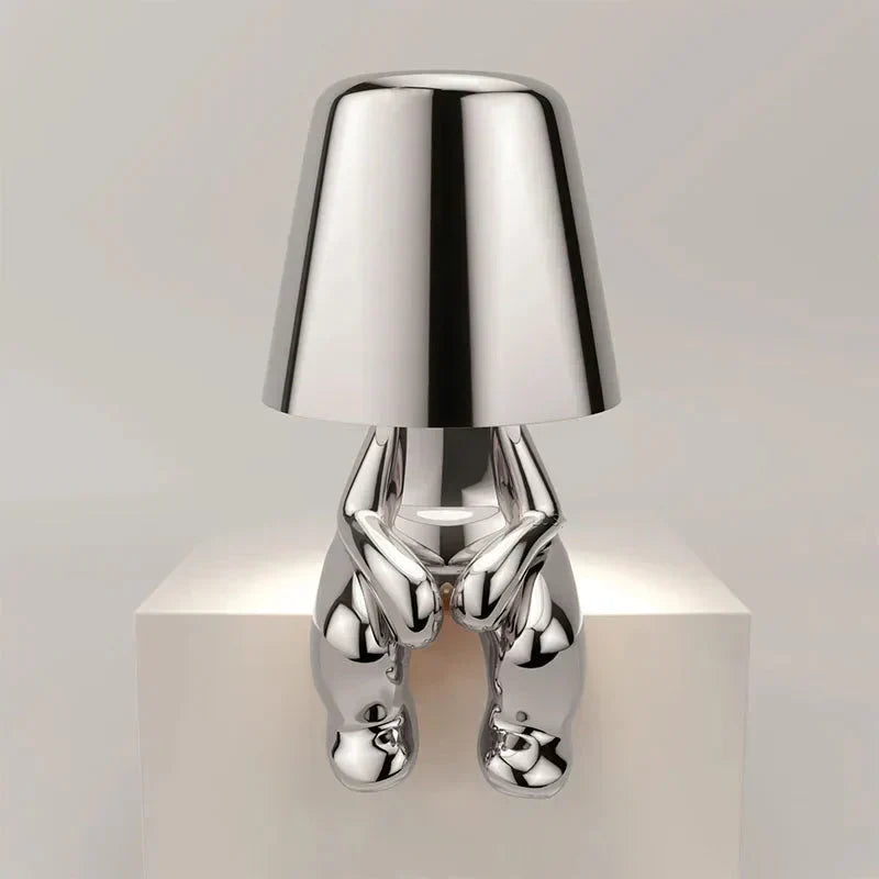 Modern rechargeable GlowCraft LED table lamp, offering dimmable ambient light.