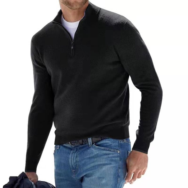 Stylish men's V-Neck Pullover Sweater. A versatile, long-sleeve knit top for modern men's fashion & casual style.