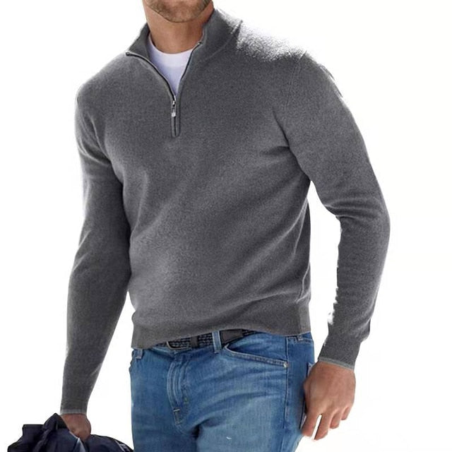 Soft men's V-Neck Pullover Sweater, long sleeve knit. Perfect casual top for a polished, comfortable everyday look.