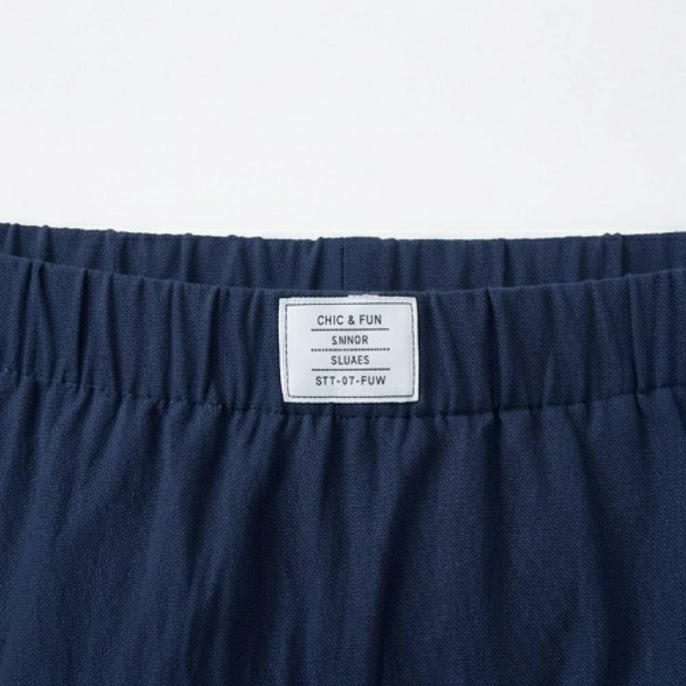 Versatile women's skort, Valtine wrap-front, wide leg design. Knee length for summer style.