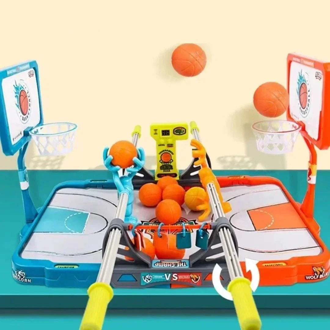 Portable mini basketball game, perfect for indoor & outdoor fun, enhancing kids' dexterity.