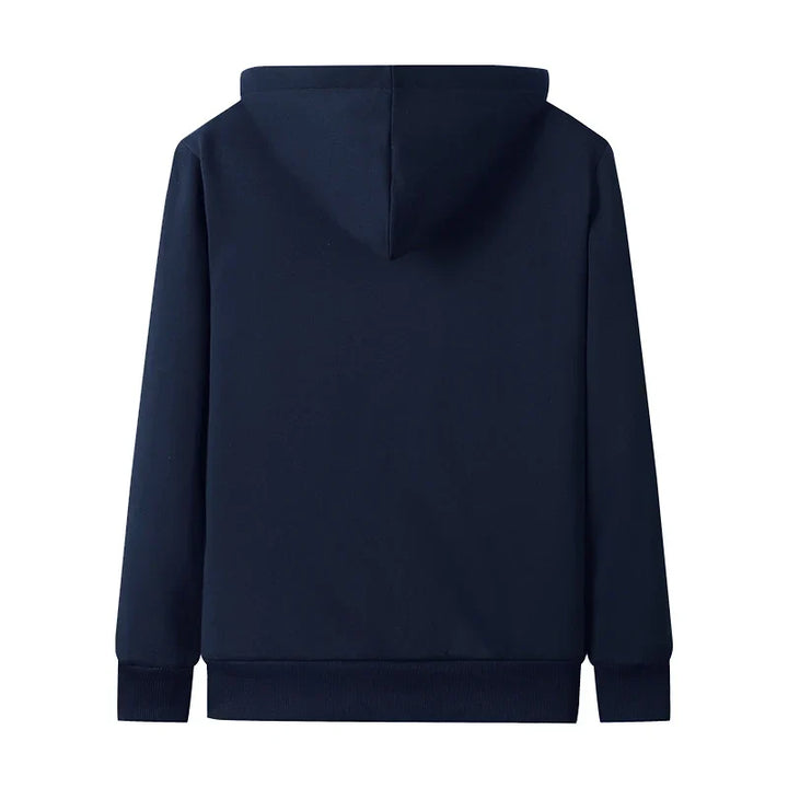 Plus size women's oversized hooded jacket, warm & cozy, ideal for casual winter wear.