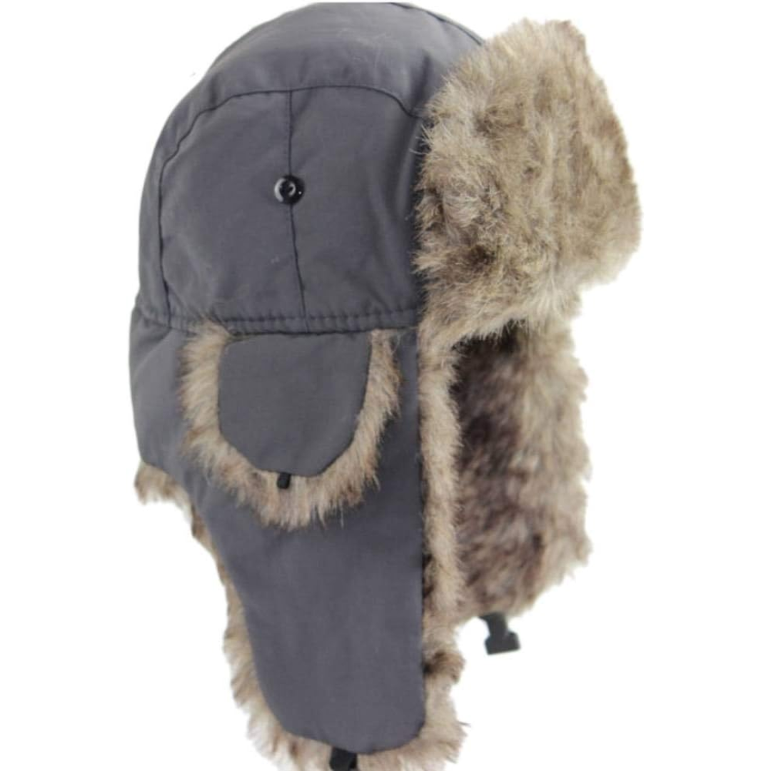 Unisex outdoor trapper hat, windproof & warm with secure chin strap, perfect for ski & snowboard adventures.