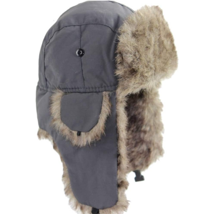 Unisex outdoor trapper hat, windproof & warm with secure chin strap, perfect for ski & snowboard adventures.